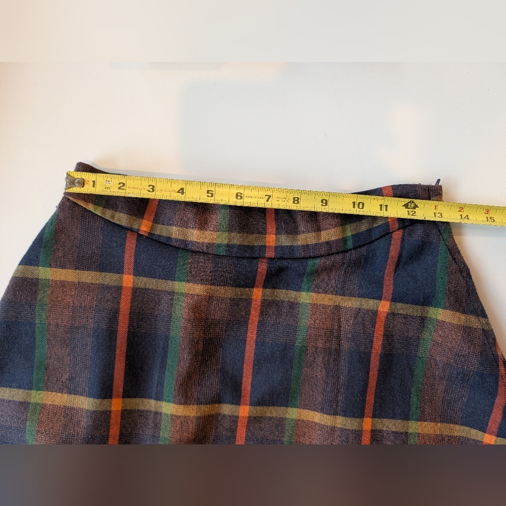 Modcloth Plaid Flannel A Line Midi Skirt Medium - Picture 3 of 9